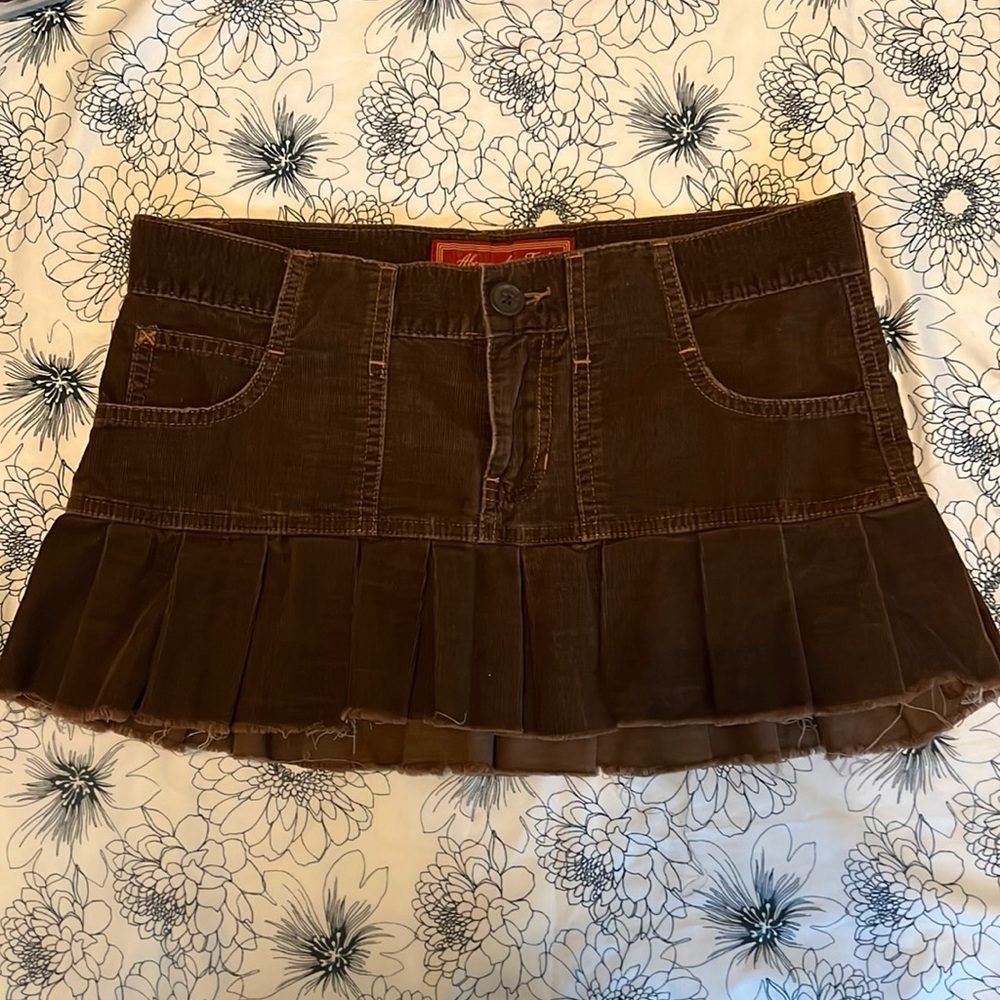 Vintage Abercrombie & Fitch Corduroy Mini Skirt Size 00